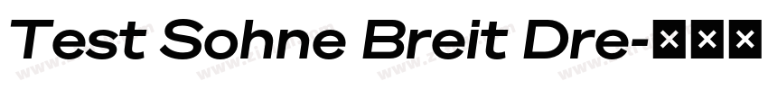 Test Sohne Breit Dre字体转换